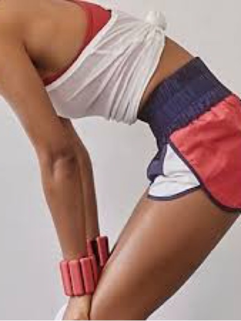 FP Movement by Free People the way home shorts/ navy red & white